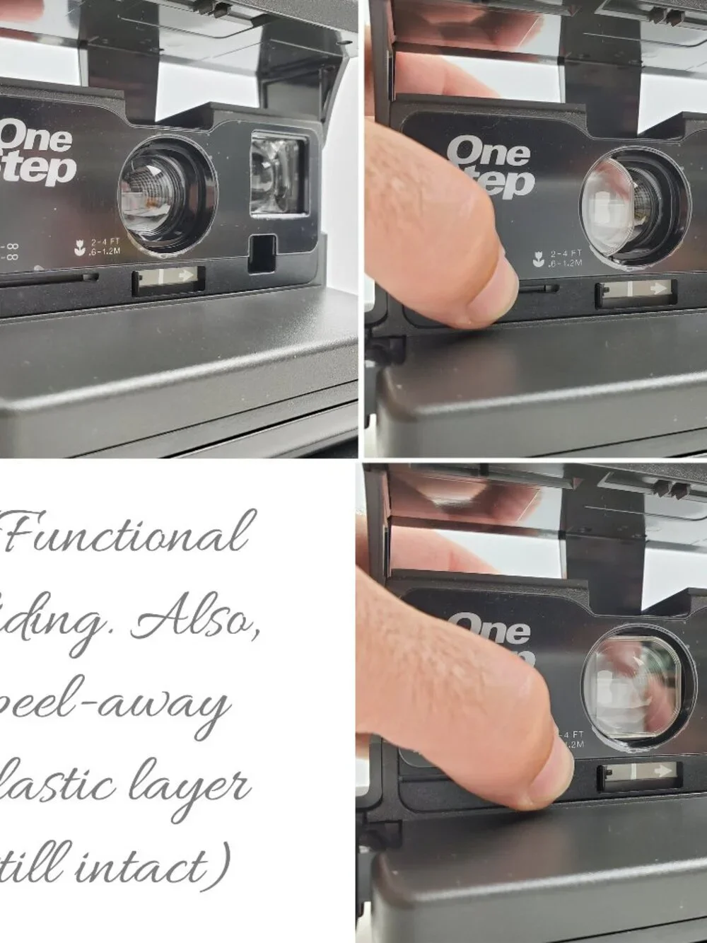 Polaroid Vintage One Step 600 Instant Film Camera With Strap Tested